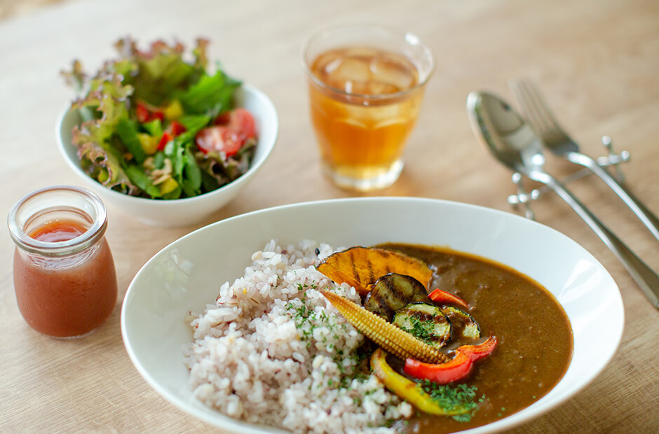 グリル野菜のスパイスカレーセット